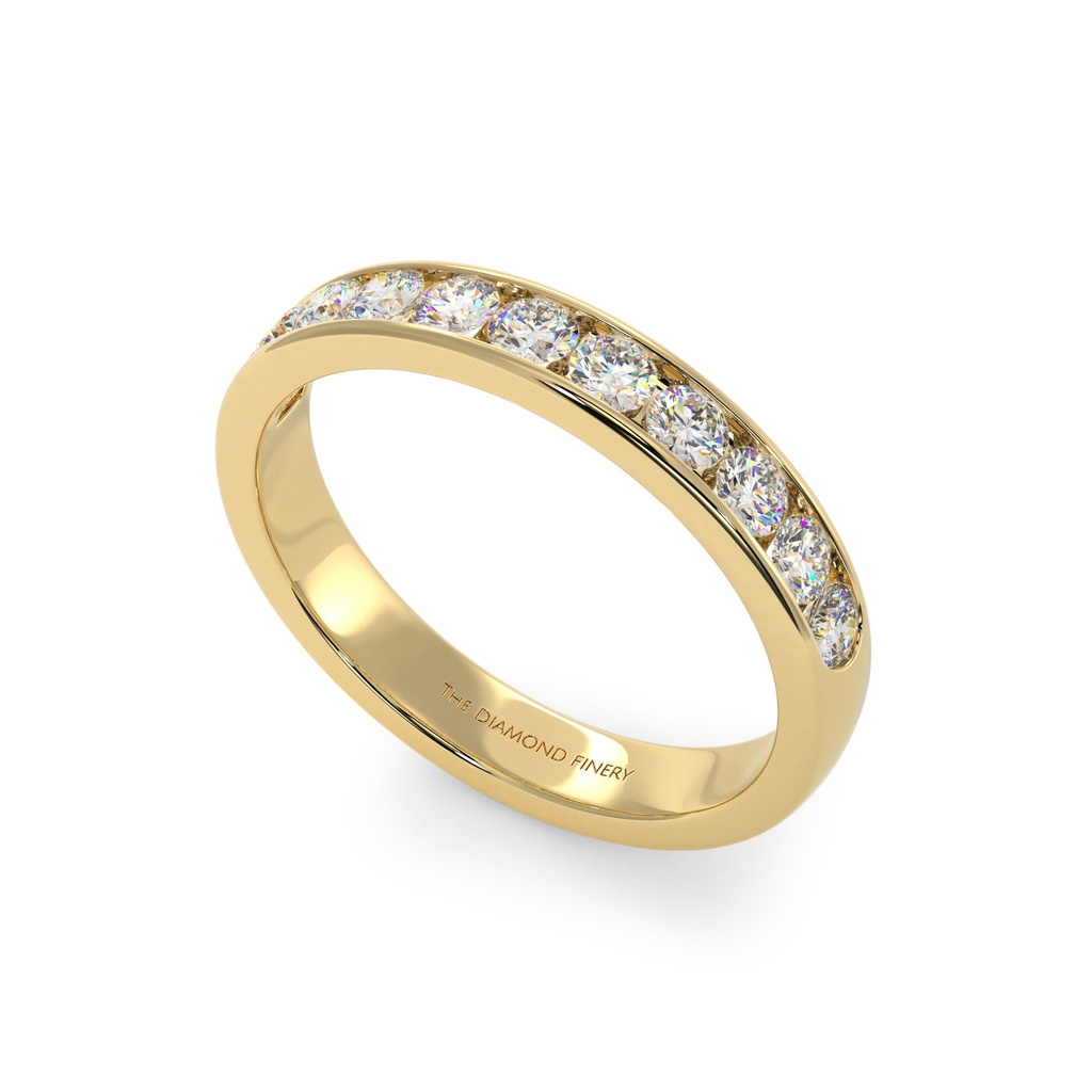 Channel - Lab Grown Yellow Gold